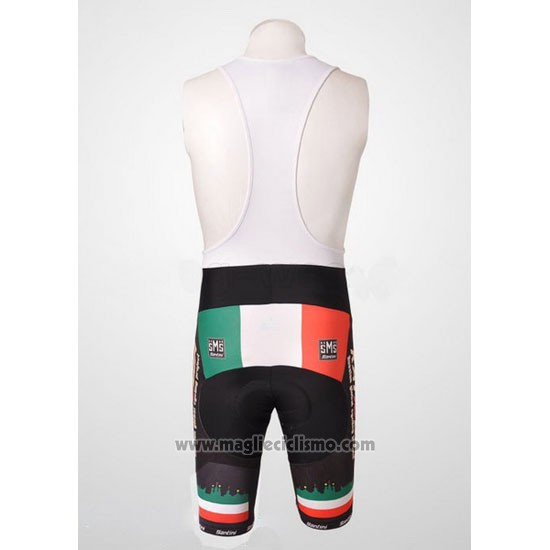 2010 Abbigliamento Ciclismo Katusha Nero Manica Corta e Salopette